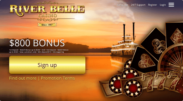riverbelle casino no deposit bonus