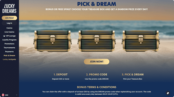 Lucky Dreams Casino Pick